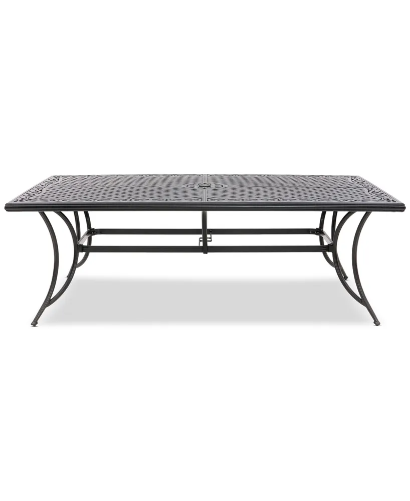 Wythburn Mix and Match 84"x 42" Cast Aluminum Outdoor Dining Table
