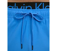Calvin Klein Men's Logo Elastic Waist Modern Euro 5" Volley Swim Trunks