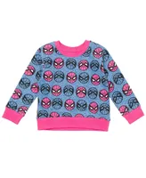 Marvel Comics Spider-Man Girls Sweatshirt Toddler |Child