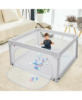 Large Safety Play Center Yard with 50 Balls for Baby Infant/Toddler