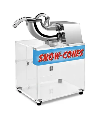 Electric Snow Cone Machine Ice Shaver Maker Shaving Crusher Dual Blades