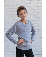 Cozeeme Toddler Boys V-neck Long Sleeve Sweater