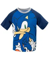 Sega Sonic the Hedgehog Boys Graphic T-Shirt and French Terry Shorts Set Toddler| Child