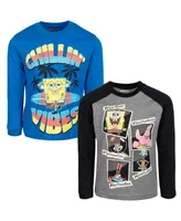 SpongeBob Square Pants Patrick Squid ward Boys 2 Pack T-Shirts Toddler| Child