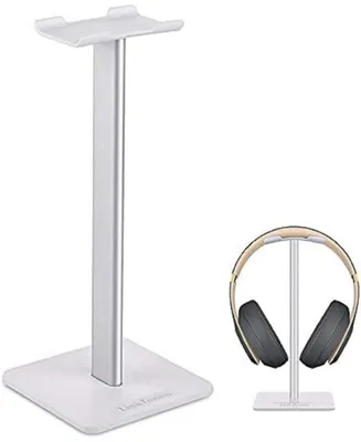 5 Core Headphone Stand Headset Holder Earphone Stand w Aluminum Supporting Bar Flexible Headrest Durable Solid Base for All Headphones -Hd Stnd Wh