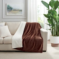 Host & Home Plush Sherpa Throw, Versatile 2-Sided Throw Blanket, 200GSM Mink Velvet Face, 250GSM Reverse, 4 Color Options