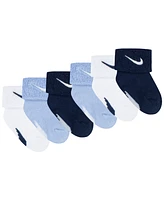 Nike Baby Boys or Girls Multi Logo Socks, Pack of 6