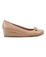 Easy Spirit Women's Gerta Slip-On Square Toe Dress Wedges