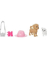 Barbie and Stacie Sister Doll Set with 2 Pet Dogs and Accessories