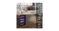 120 Can Beverage Mini Refrigerator with Glass Door