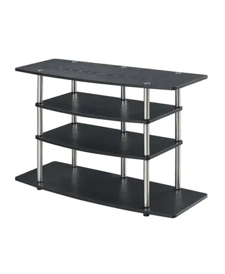 Convenience Concepts Designs2Go No Tools Wide Highboy Tv Stand, Black 42 x 28 x 15.75 in.