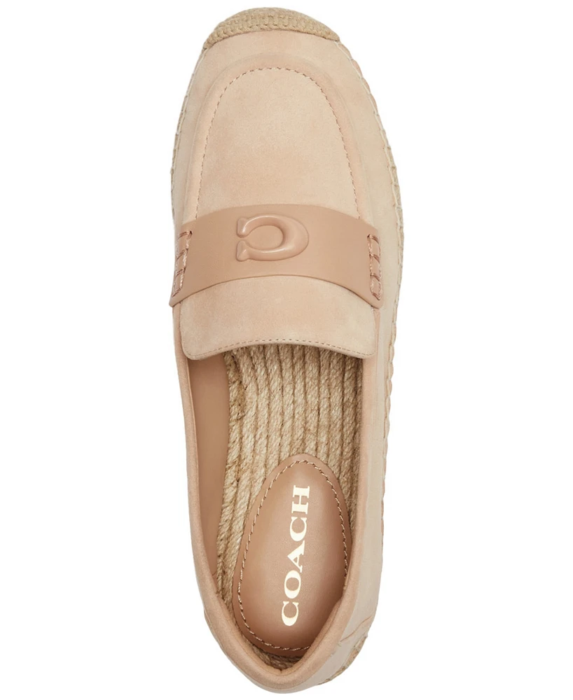 Coach Women's Camilla Logo Espadrille Flat Loafers