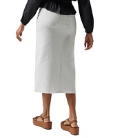 Sanctuary Women's Front-Slit Denim Midi Skirt