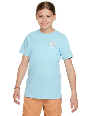 Nike Big Kids Sportswear Printed Crewneck T-Shirt
