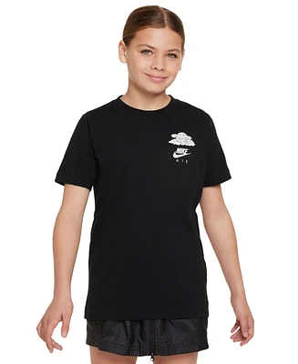 Nike Big Kids Sportswear Printed Crewneck T-Shirt