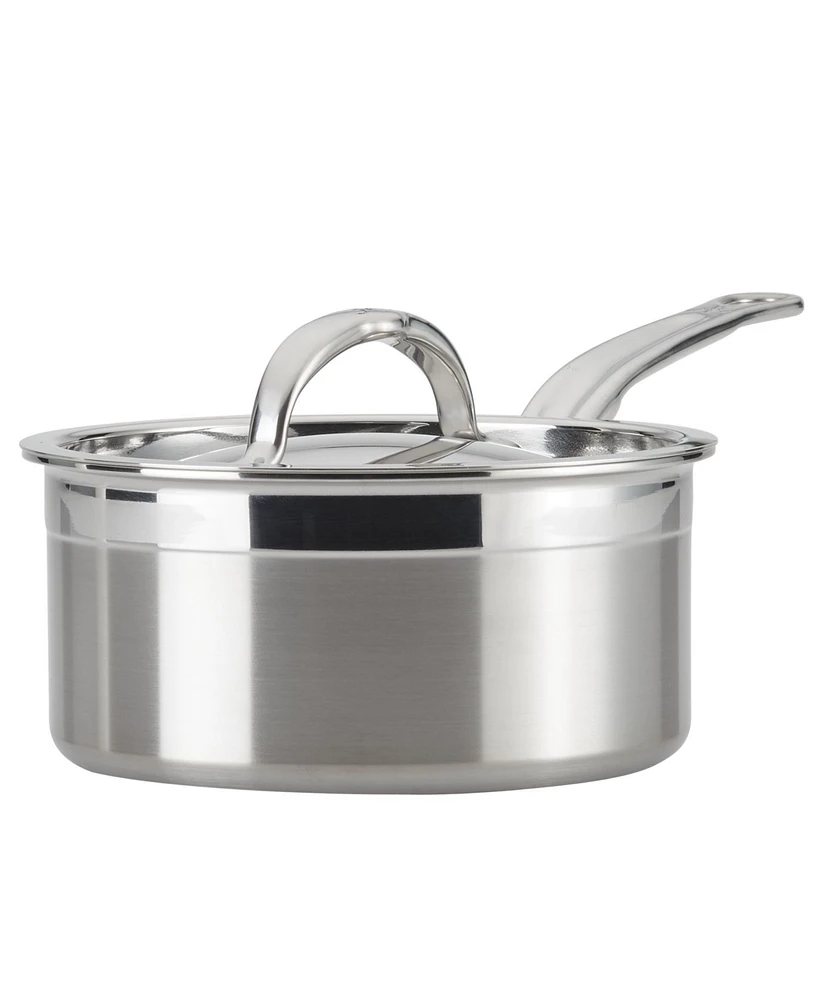 Hestan ProBond Clad Stainless Steel -Quart Covered Saucepan