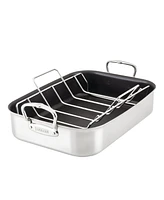 Hestan Provisions Classic Clad Nonstick Large Roaster with Rack