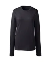 Lands' End Women's School Uniform Long Sleeve Essential T-shirt