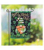 Evergreen Lucky Gnome Garden Suede Flag 12.5 x 18 Inches Indoor Outdoor Decor