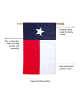 Evergreen Flag Texas State Flag House Applique Flag