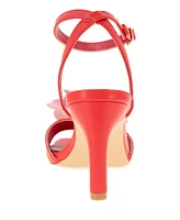 BCBGeneration Women's Toori Ankle Strap Buckle Floral High Heel Dress Sandals