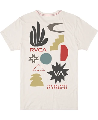 Rvca Men's Paper Cuts Short Sleeve T-shirt