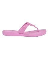 Guess Women's Tyana Eva Flex Bottom Logo Thong Sandals