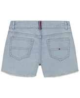 Tommy Hilfiger Toddler Girls Stretch Denim Frayed Hem Shorts