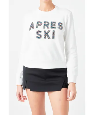 Women's Apres Ski Embellished Sweatshirt