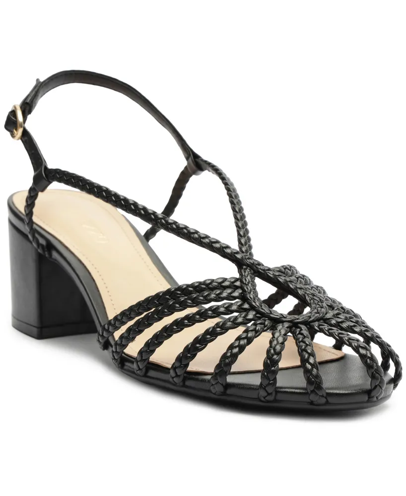 Arezzo Women's Paola Mid Block Sandals