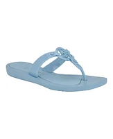 Guess Women's Tyana Eva Flex Bottom Logo Thong Sandals