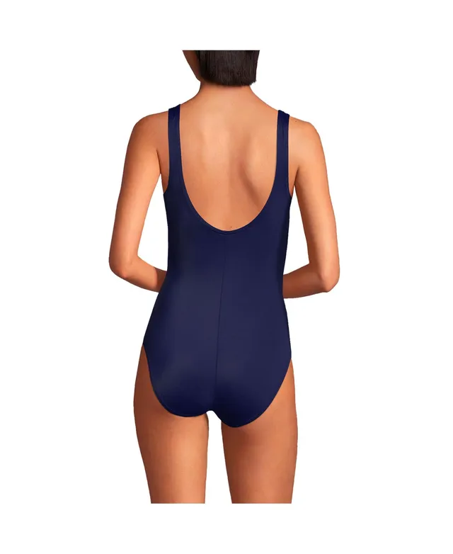 Women's Chlorine Resistant X-Back High Leg Soft Cup Tugless Sporty One  Piece Swimsuit
