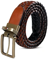 Tommy Hilfiger Men's Reversible Lace Logo Belt