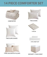 Hallmart Collectibles Sanborn 14-Pc. Comforter Set, California King