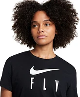 Nike Women's Swoosh Fly Dri-fit Crewneck Graphic T-Shirt