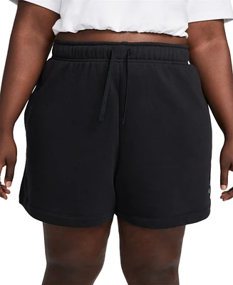 Nike Plus Sportswear Club Fleece Mid-Rise Pull-On Shorts