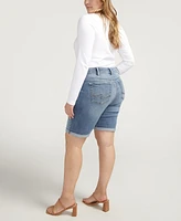 Silver Jeans Co. Plus Elyse Mid Rise Comfort Fit Bermuda