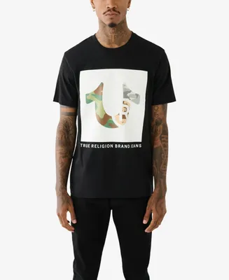 True Religion Men's Short Sleeve Multi Camo T-shirt