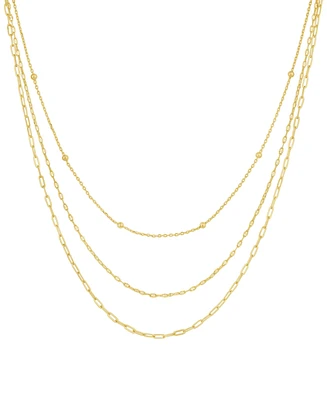 And Now This 18K Gold Plated Chain 3Pc. Set