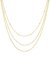 And Now This 18K Gold Plated Chain 3Pc. Set