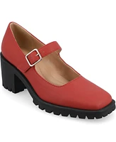 Journee Collection Women's Gladys Lug Sole Mary Jane Pumps