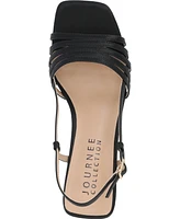 Journee Collection Women's Shayana Slingback Block Heel Sandals