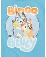 Bluey Bingo Boys Graphic T-Shirt Light Blue