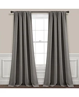 Insulated Rod Pocket Blackout Window Curtain Panels