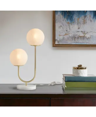 Zusa Metal 2-Light Globe Table Lamp