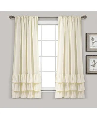 Allison Ruffle Window Curtain Panels