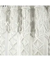 Boho Macrame Textured Cotton Window Curtain/Room Divider/Doorway/Wall Decor
