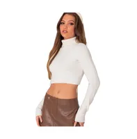 Women's Back cut out turtle neck sweater