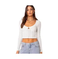 Women's Lorey lacey knit top