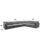 Marsten 168" 6-Pc. Fabric Sectional, Created for Macy's